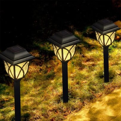 LAMTREE Solar Lights Garden Outdoor